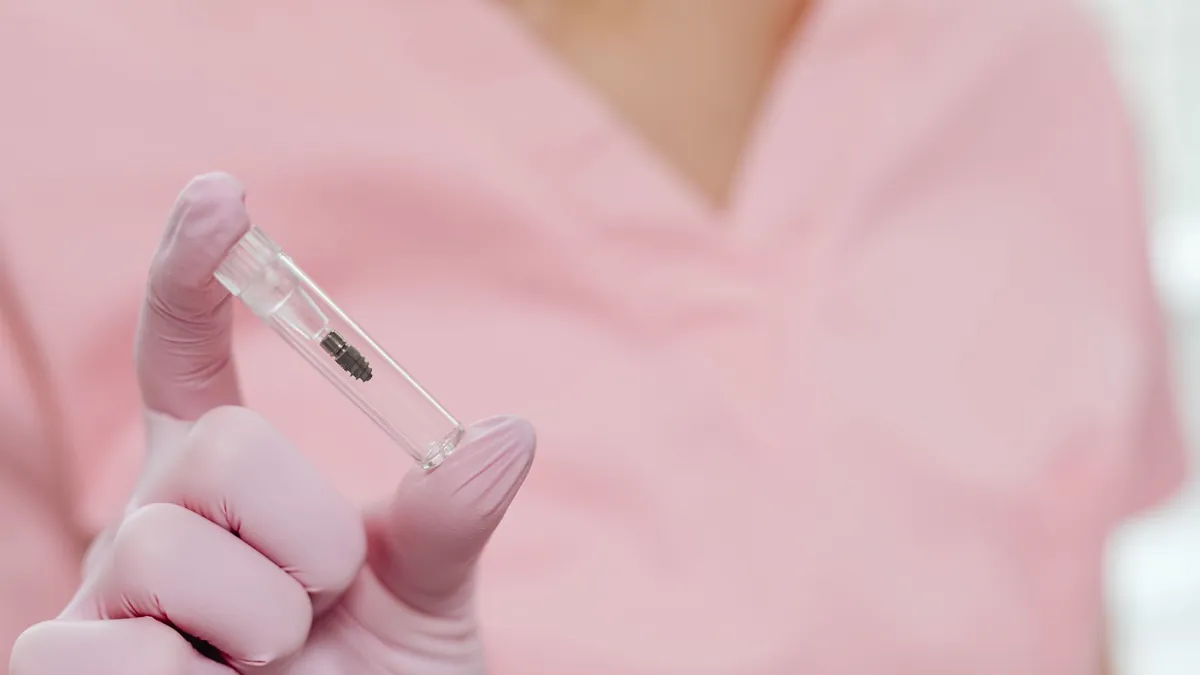 Radiographie d'un implant dentaire